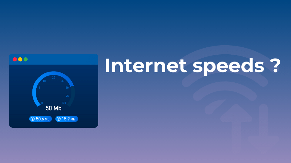 illustration of internet speeds